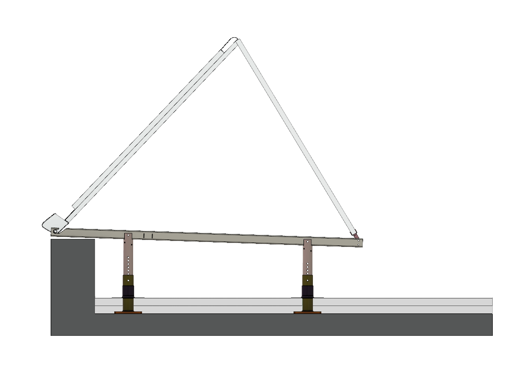 Design niedriger Dachboden